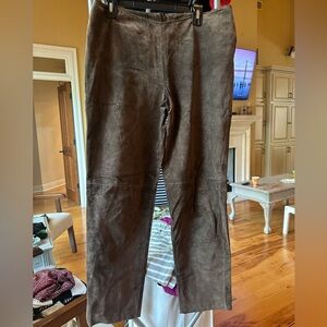 Brown Suede Pants